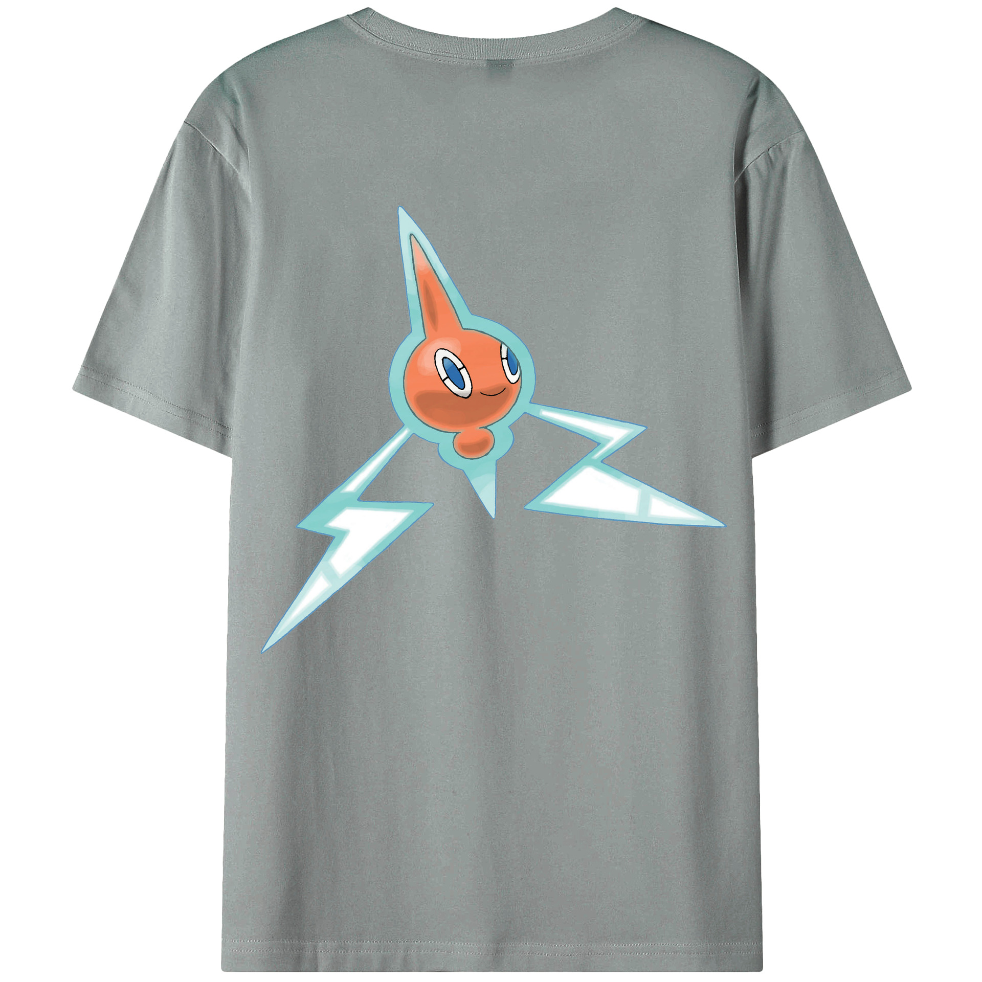（画像用） ポケットモンスター Pokémon 綿100％ メンズ半袖Tシャツ（バックプリント） 通気性